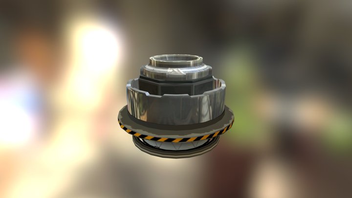 ISS (Stock) - Docking Adapter 3D Model