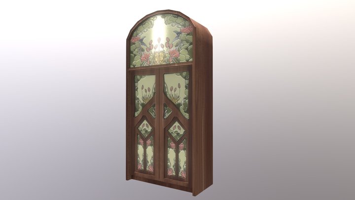Art nouveau door 3D Model