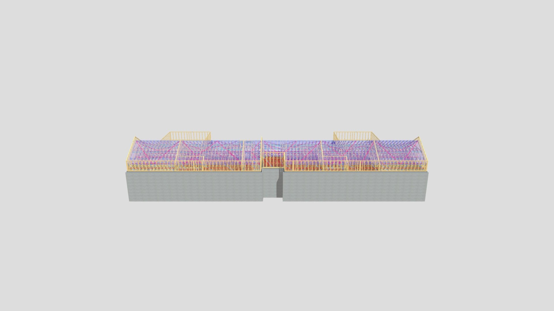 P12860B, Block B1-B4 Roof Layout