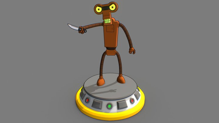 Roberto - Futurama "You call yourself a ROBOT?!" 3D Model