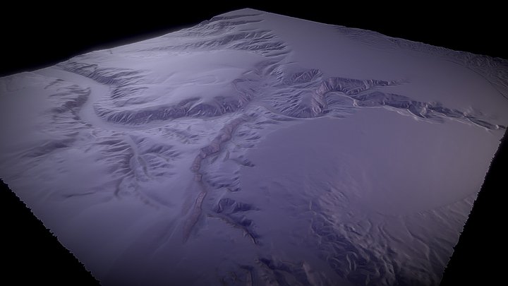Bathymetry of Monterey Bay Canyon 3D Model