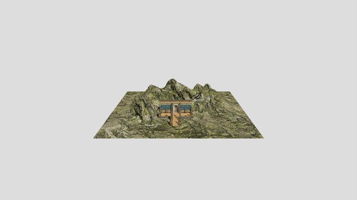 Mountain Temple enviroment 3D Model