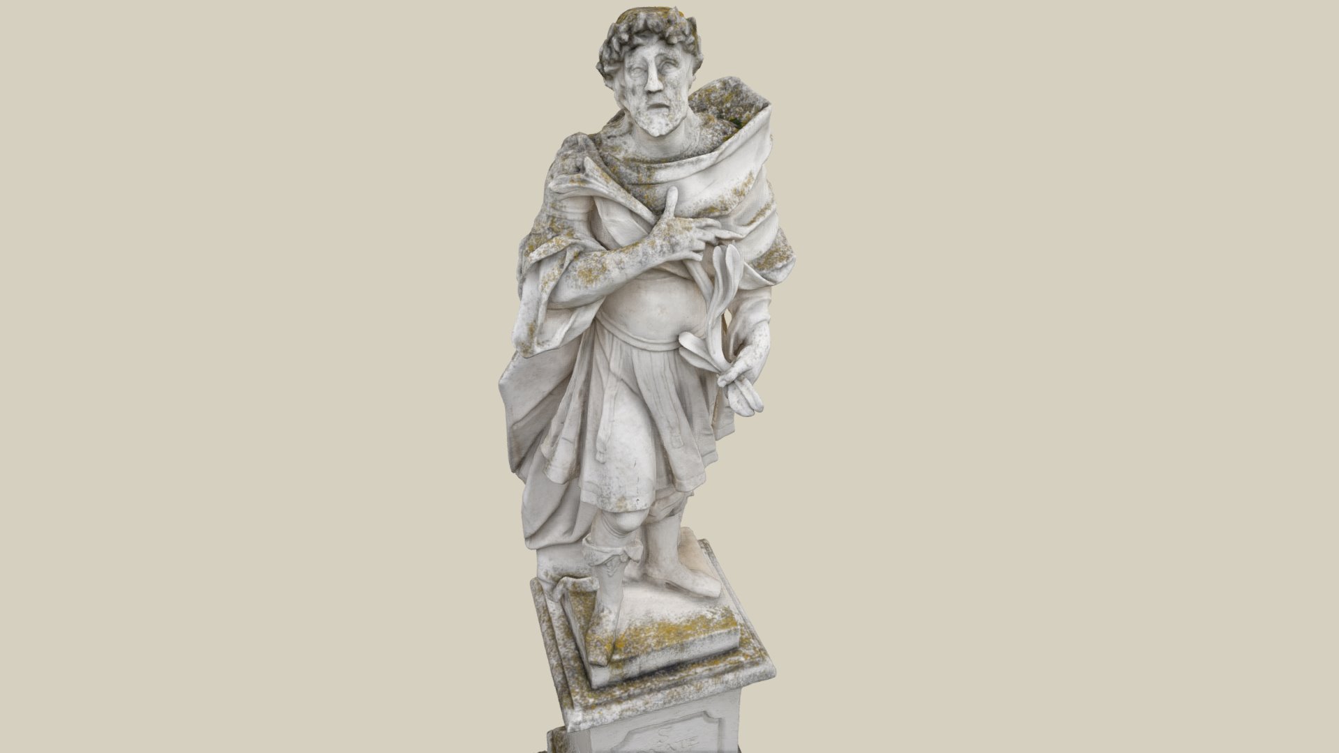 3D model Hl. Donatus - This is a 3D model of the Hl. Donatus. The 3D model is about a statue of a person.