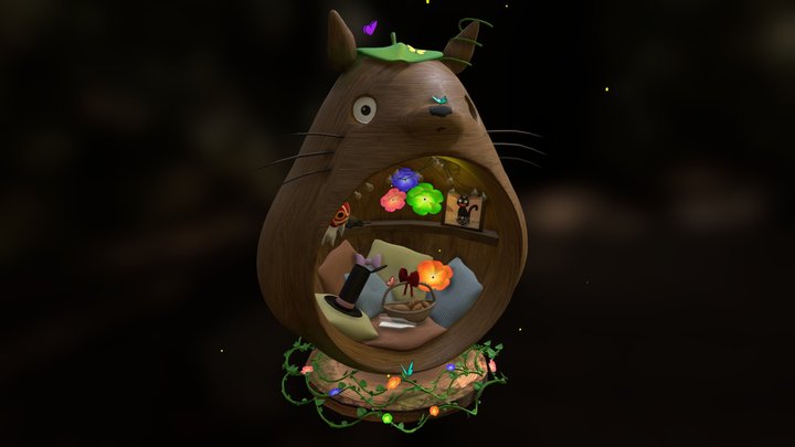 Homey Totoro 3D Model