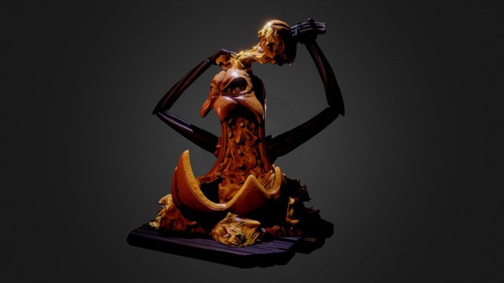 Crazy Pumpkin 3D Model