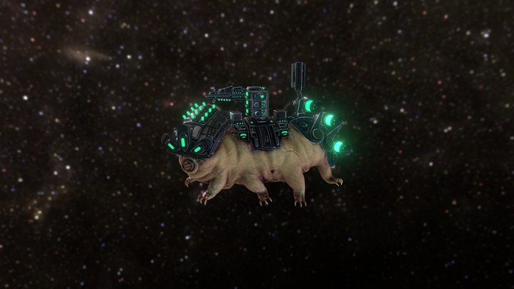 Wardigrade - Armored Tardigrade - War Creature 3D Model