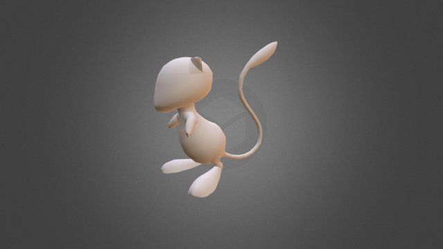 Mew (Low Poly) 3D Model