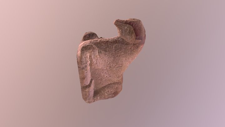 Escultura de toro ibérico sentado 3D Model