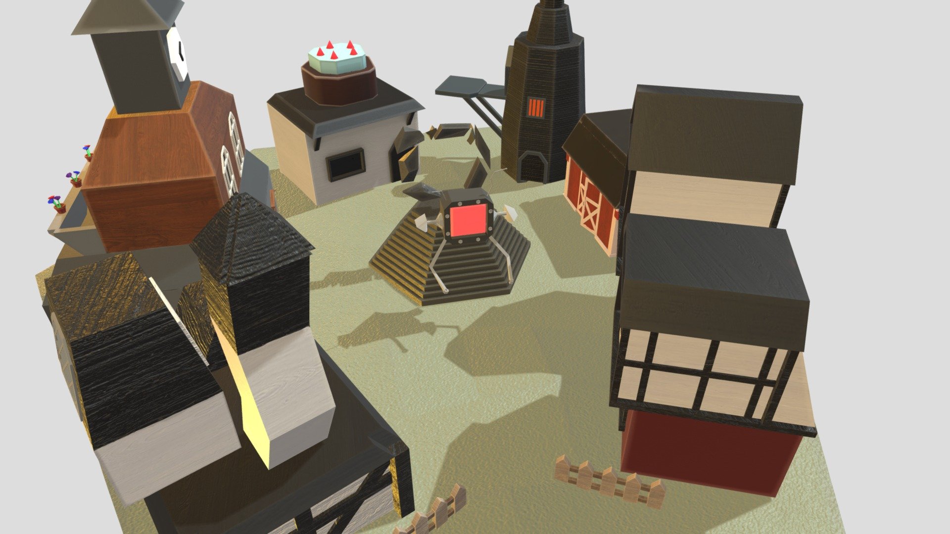 Fantasy diorama - Download Free 3D model by Charles Wooll ...