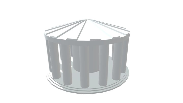 Greek Ruin 3D Model