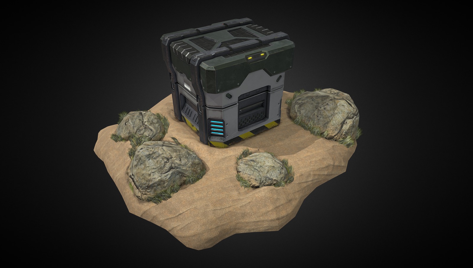 Rusted Warfare - Crate - 3D model by hansolocambo [dd8fcfd] - Sketchfab