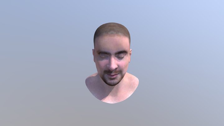 Head test-Closed-eyes 3D Model