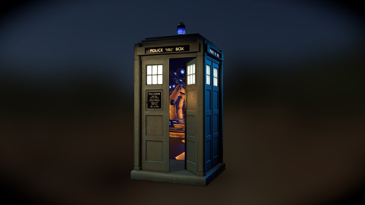 TARDIS Exterior - 13th Doctor 3D Model