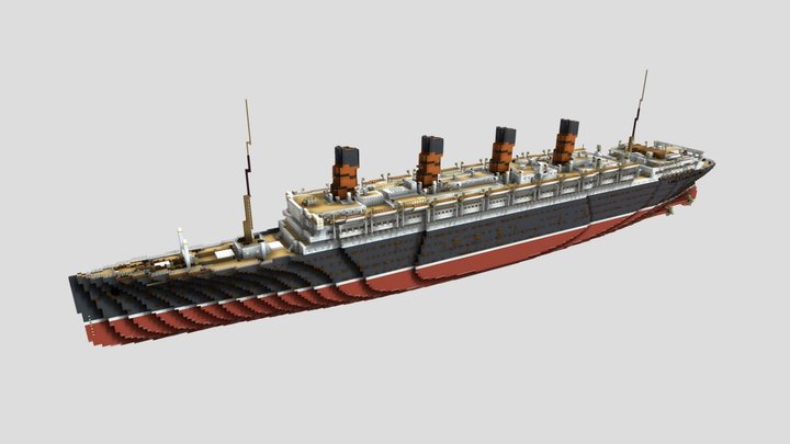 Minecraft RMS Aquitania 1:1 3D Model