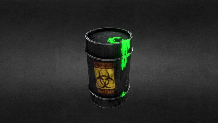 Metal barrel 3D Model