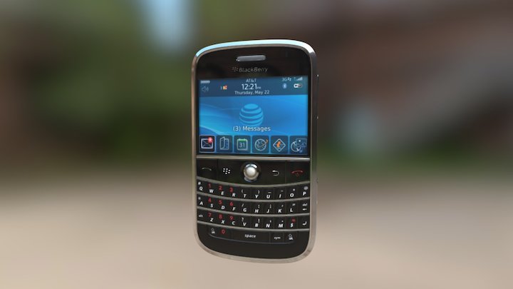 Blackberry Bold 9000 3D Model