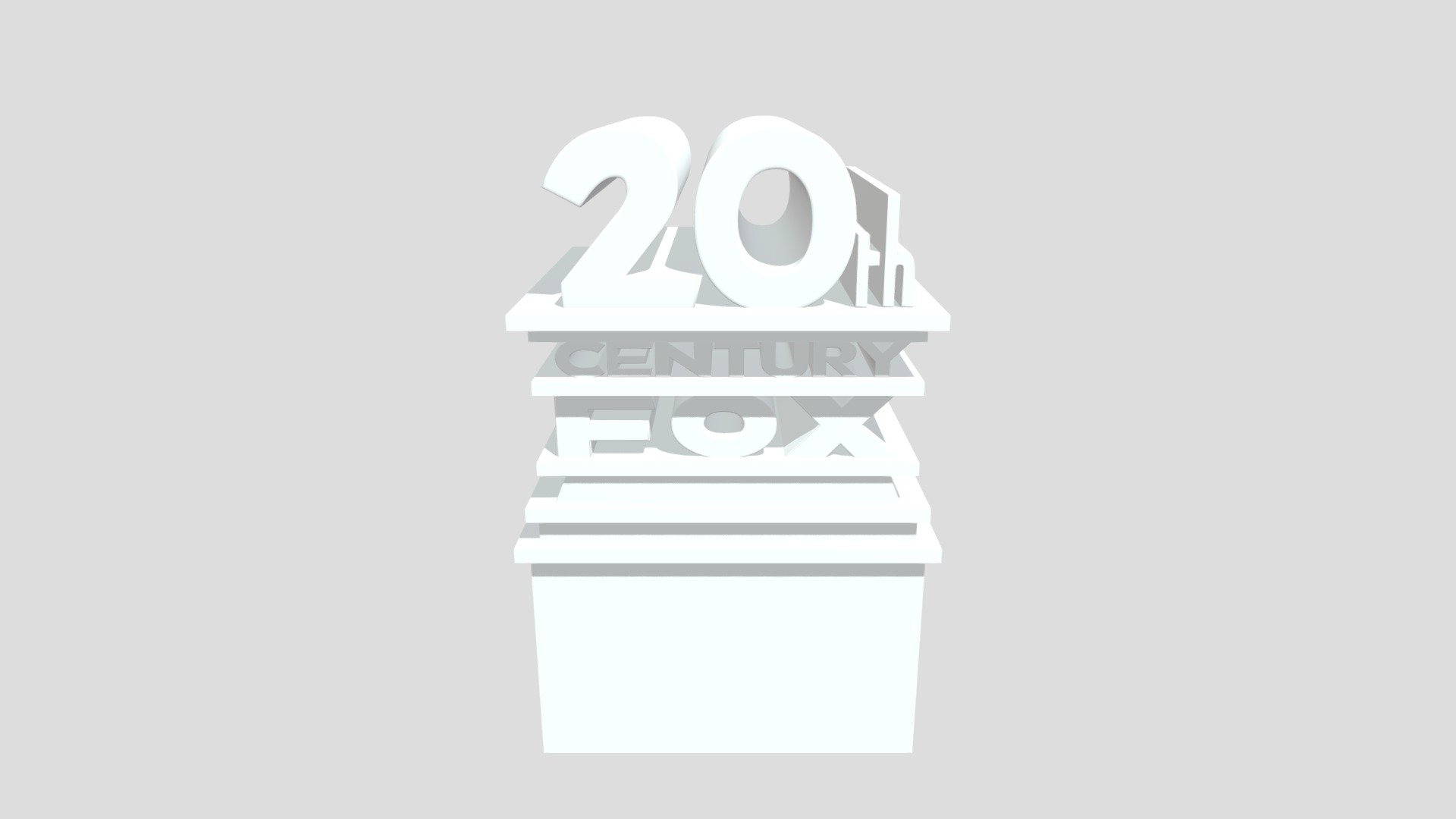 20th Century Fox Text And Base - Download Free 3D model by ...