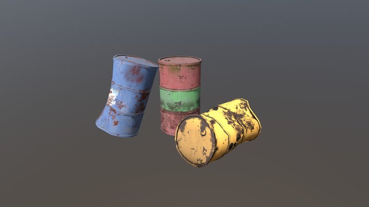 Barrels 3D Model