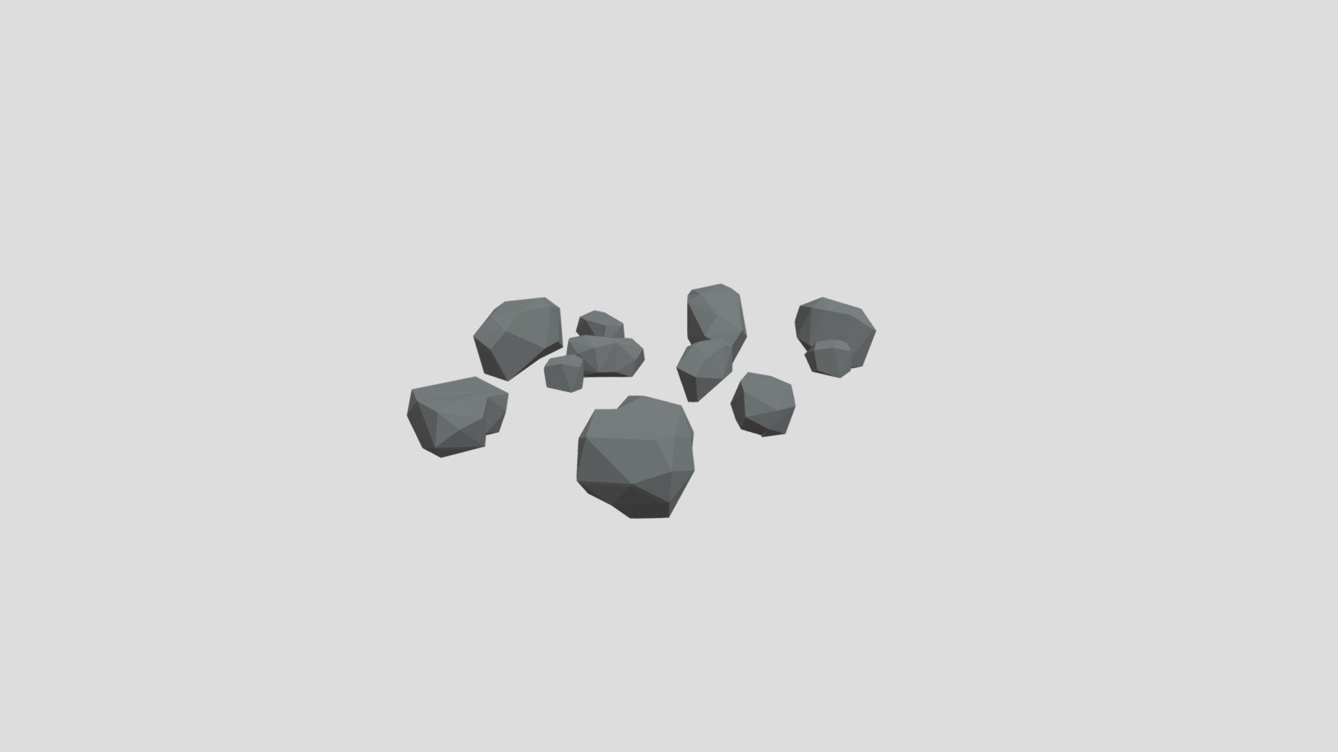 Game Ready Low Poly Ground Rocks - Download Free 3D model by ...