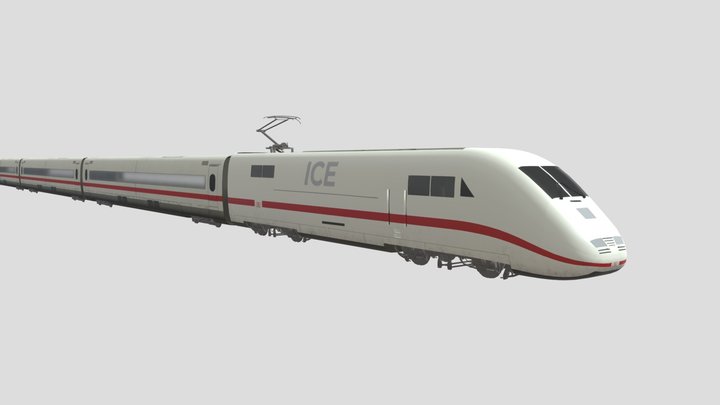 Electric Train ICE-1 3D Model