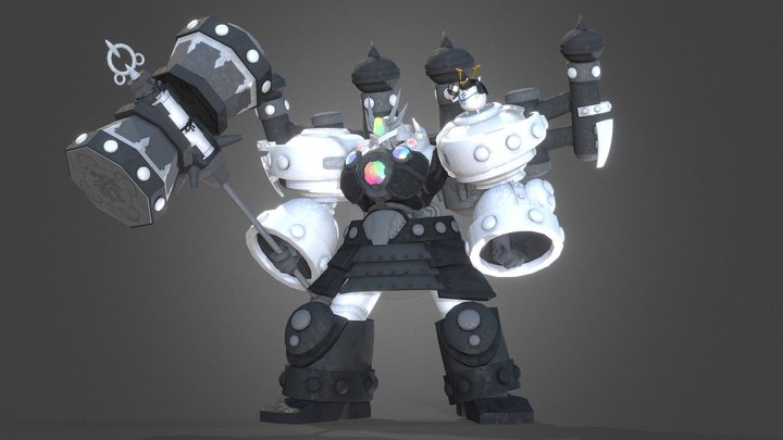 The Battle Cats - Colossal Benkei 3D Model