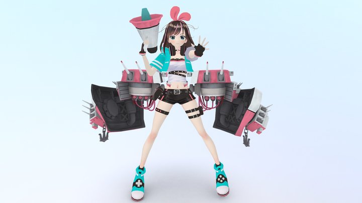 Kizuna Ai x Azurlane 3D Model