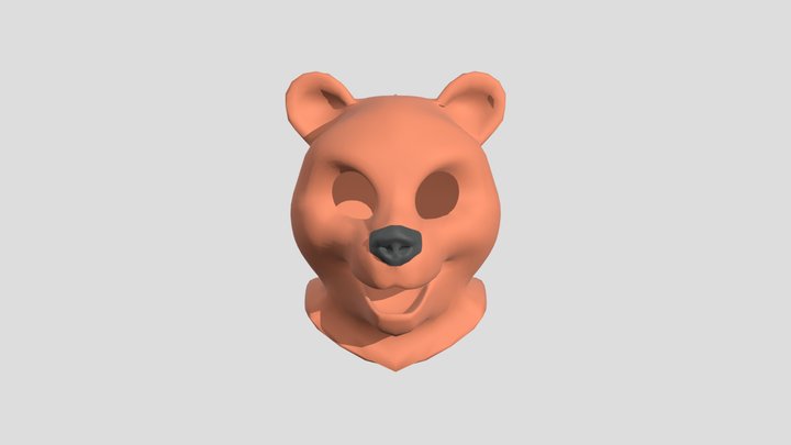 Bear Head - Fursuit draft 3D Model