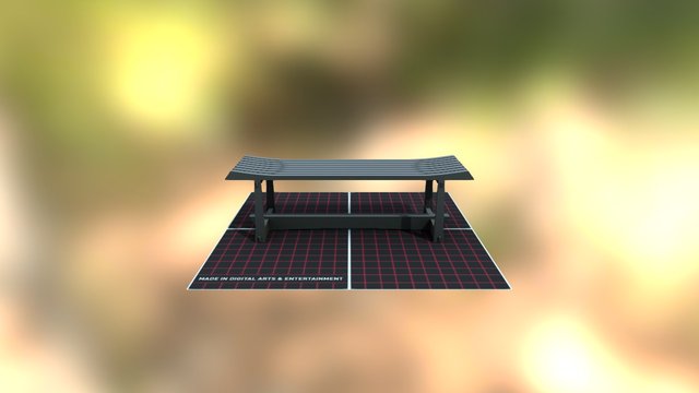 City_Scene_Prop_01_Shrine-Bench 3D Model