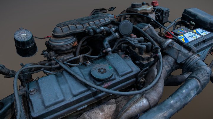 Car Engine (Scan) 3D Model
