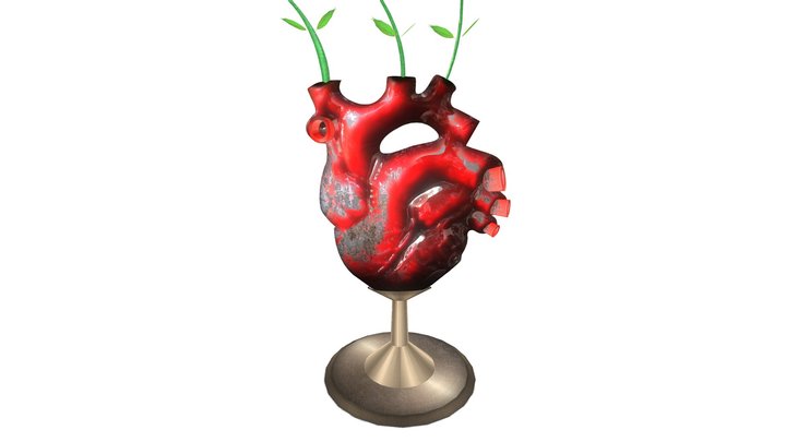 The Eternal Roses Heart 3D Model