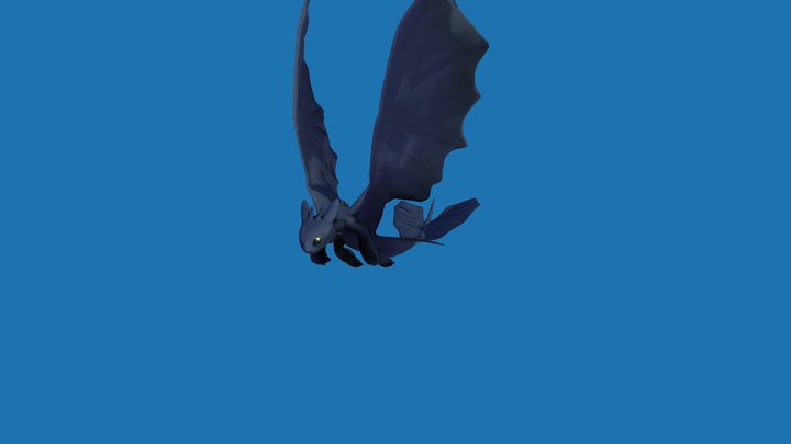 How To Train Your Dragon - Toothless 3D Model
