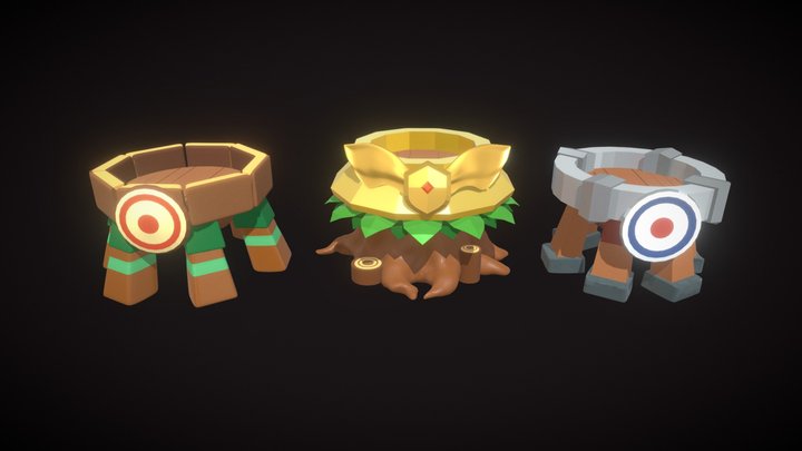 Arrow Tower - World 1 3D Model