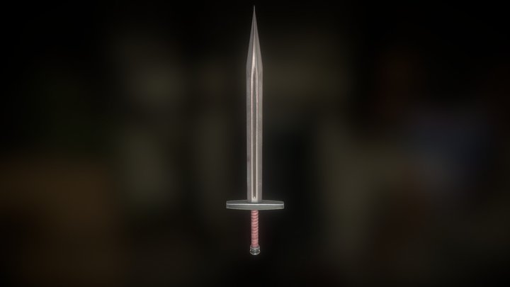 Old medieval Sword 3D Model