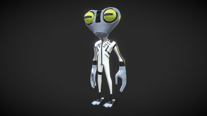 Alien Hero (Grey Matter) 3D Model