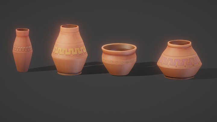 Vase Pack 3D Model