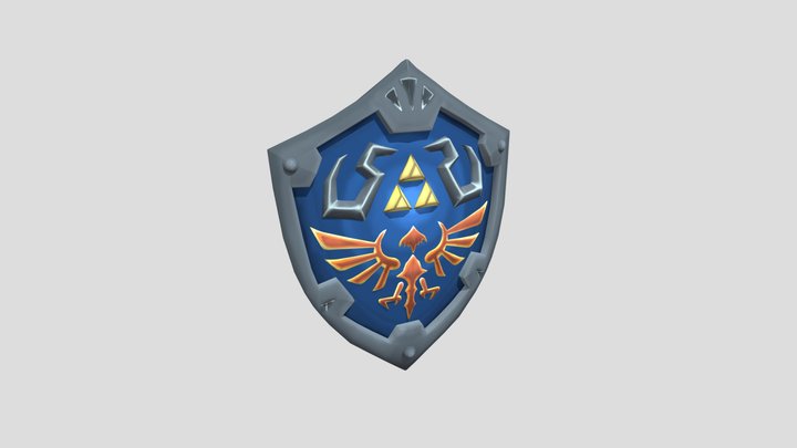 Sheild color texture 3D Model