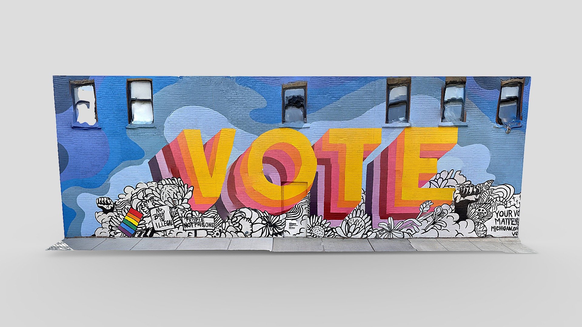 Day 122 Vote Mural Ndubisi Okoye Download Free 3D model by