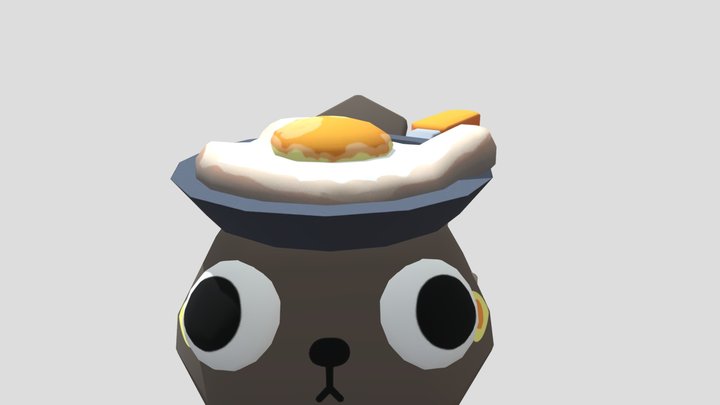 served Eggy pebble dandys world 3D Model