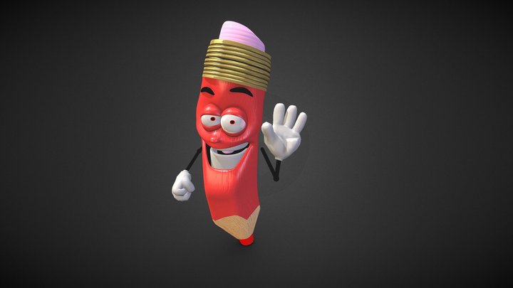 Crayon 3D Model