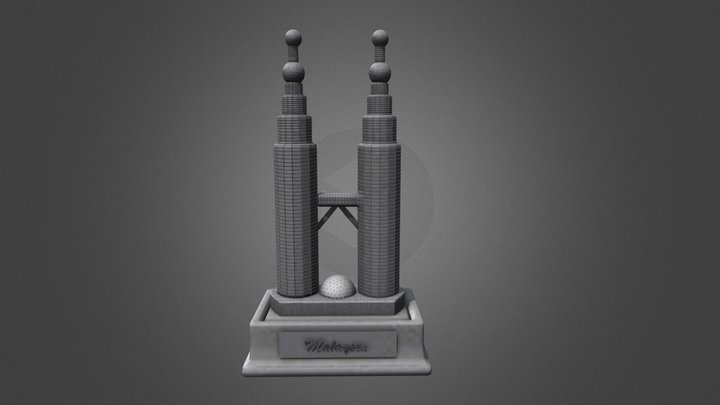 3D Petronus Twin Towers, KL 3D Model