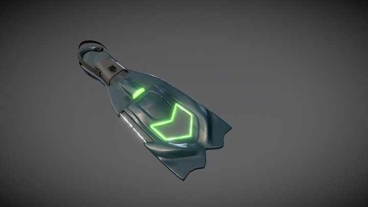 Diver Fin - Combat Frogman 3D Model