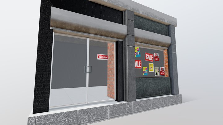 Store Small (Game Ready) 3D Model