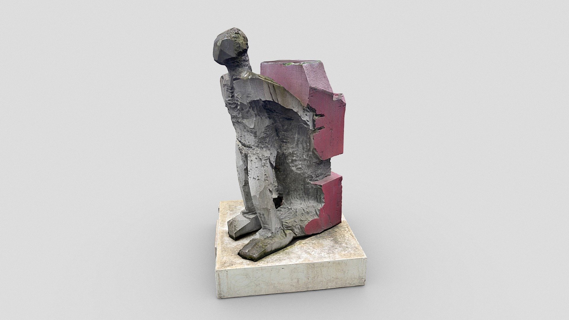 Stone statue in Paris: "The one who brings hope"