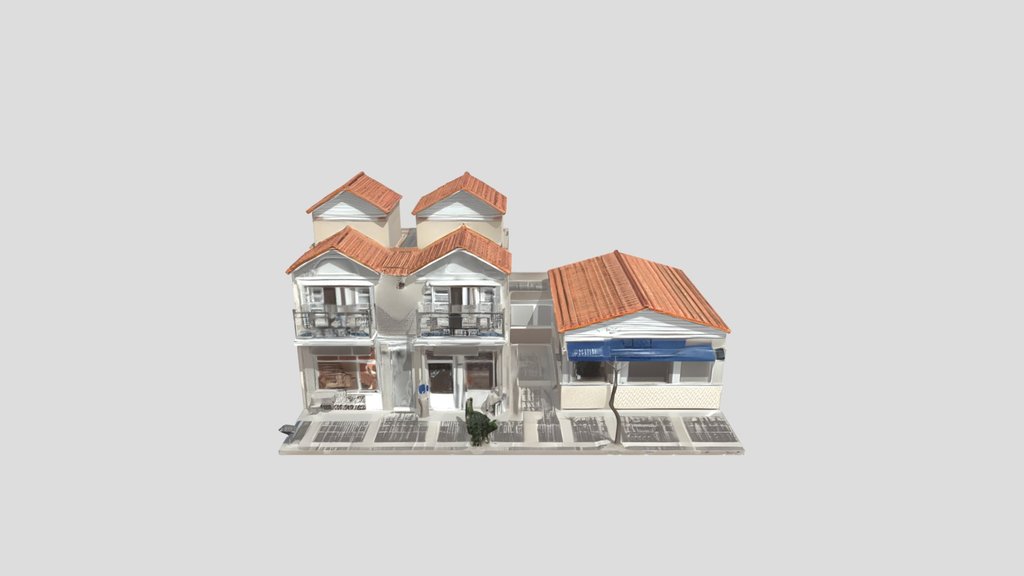 Mixed-use commercial residential building.