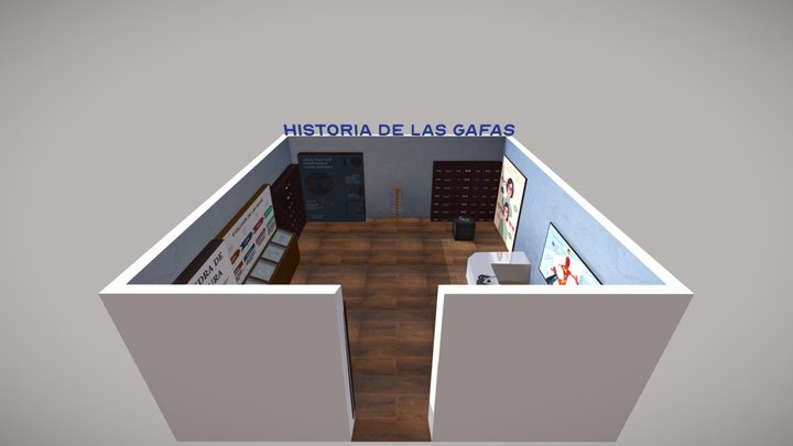 Infografía Historia de las Gafas 3D Model