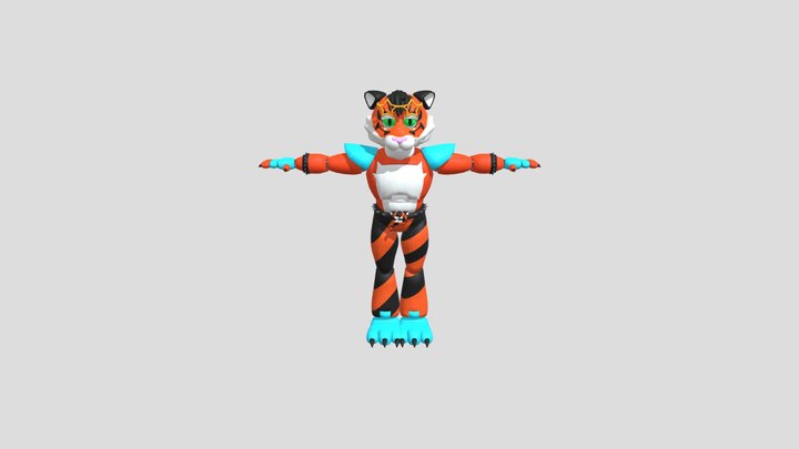 Fire Tiger Final 3D Model