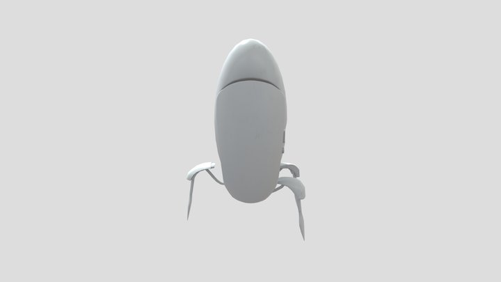 Portal 2 Turret Bake 3D Model