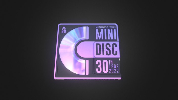 Minidisc.Wiki 30th Anniversary Disc 3D Model