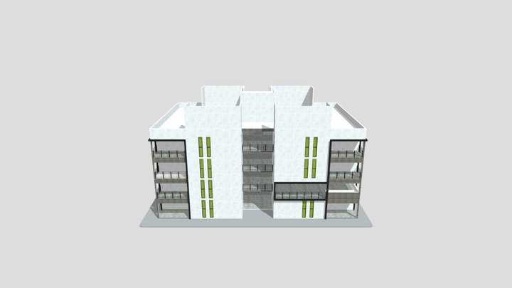 Modelo De Fondo edificios 3D Model