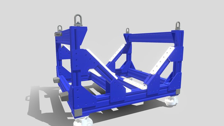 CARRO DE DESLOCAMENTO  DE TAMBOR 3D Model